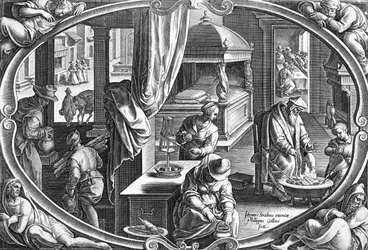 Hiver, gravé par Philip Galle, c.1580